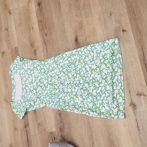 J Mclaughlin Dress pattern stretch with pockets size S